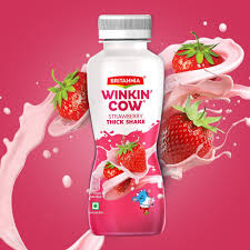WINKIN COW STRAWBERRY PET 180ML